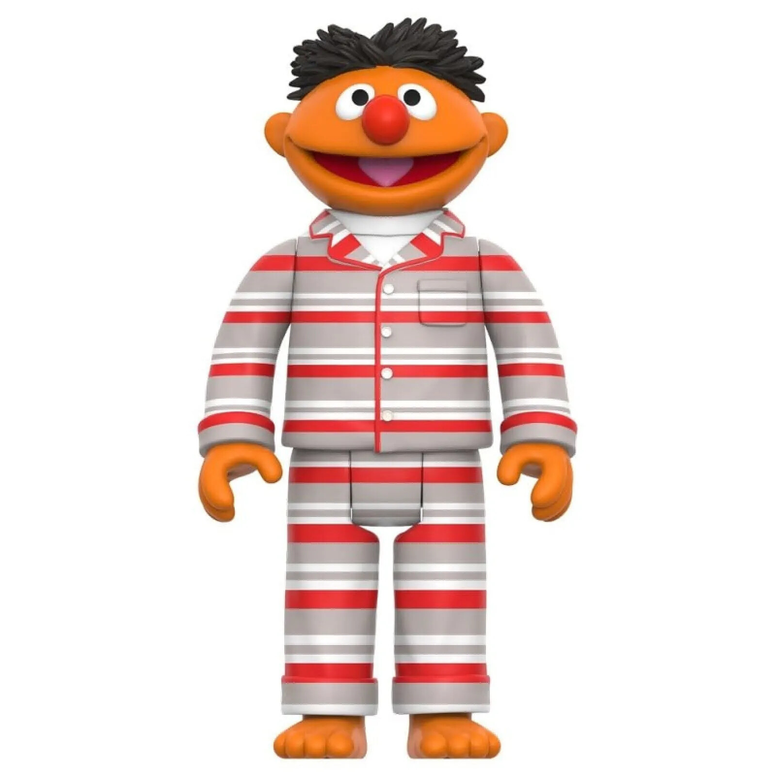 1, Rue Sésame - Figurine ReAction Ernie (PJs) 10 cm