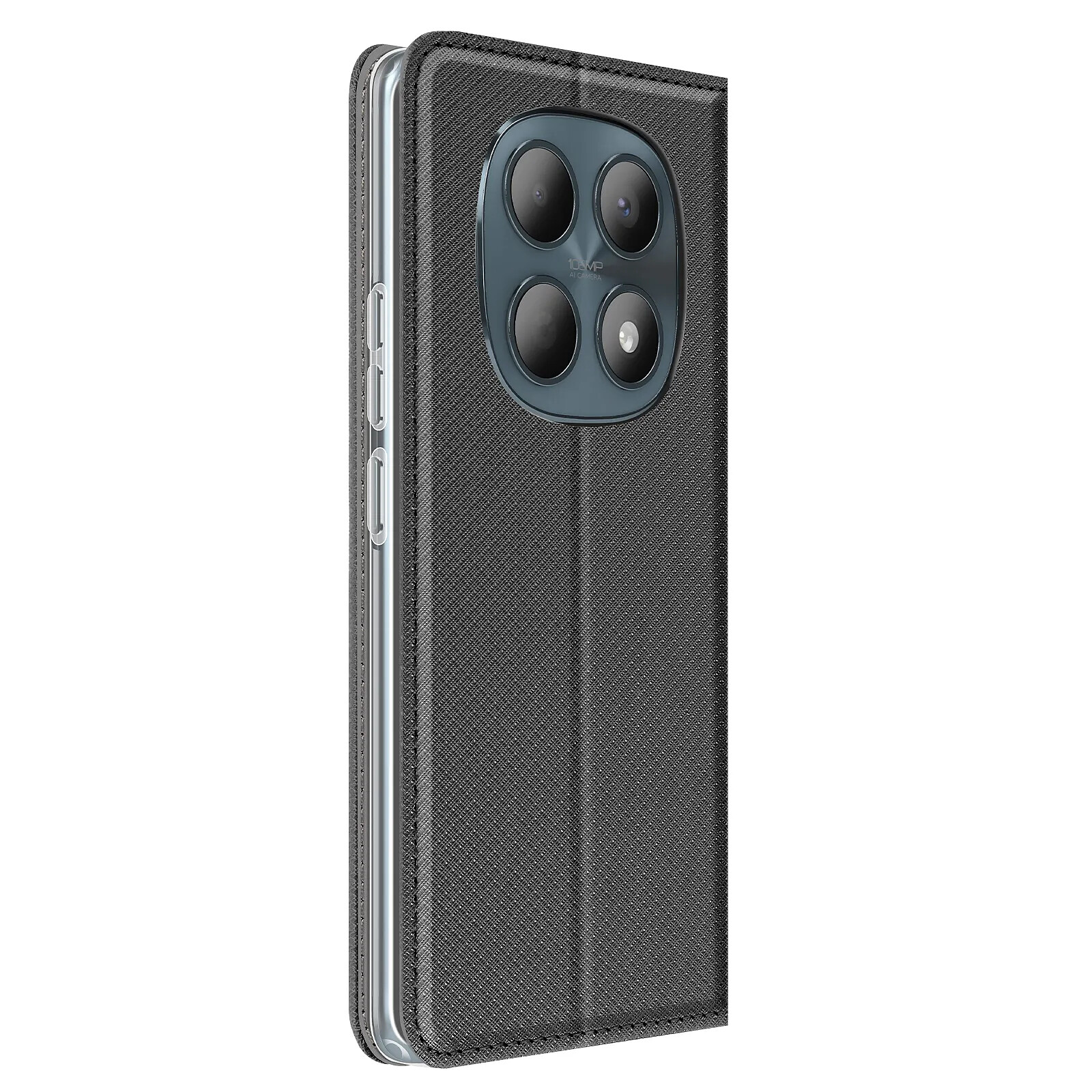 Avizar Étui pour Redmi Note 15 5G Effet Strié avec Porte-carte et Fonction Stand