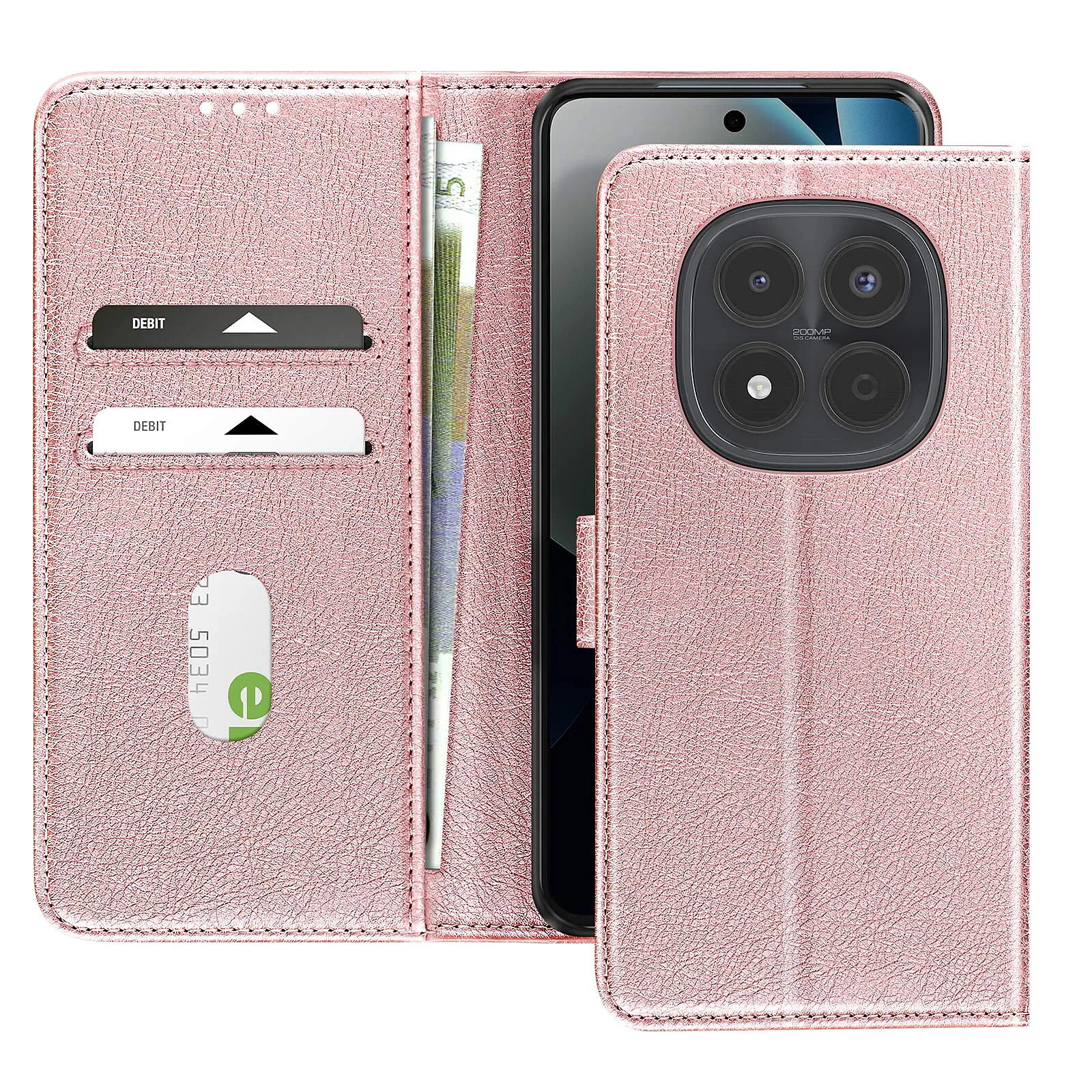 Avizar Étui Portefeuille Xiaomi Redmi Note 15 Pro 4G Série Chesterfield Fonction Stand