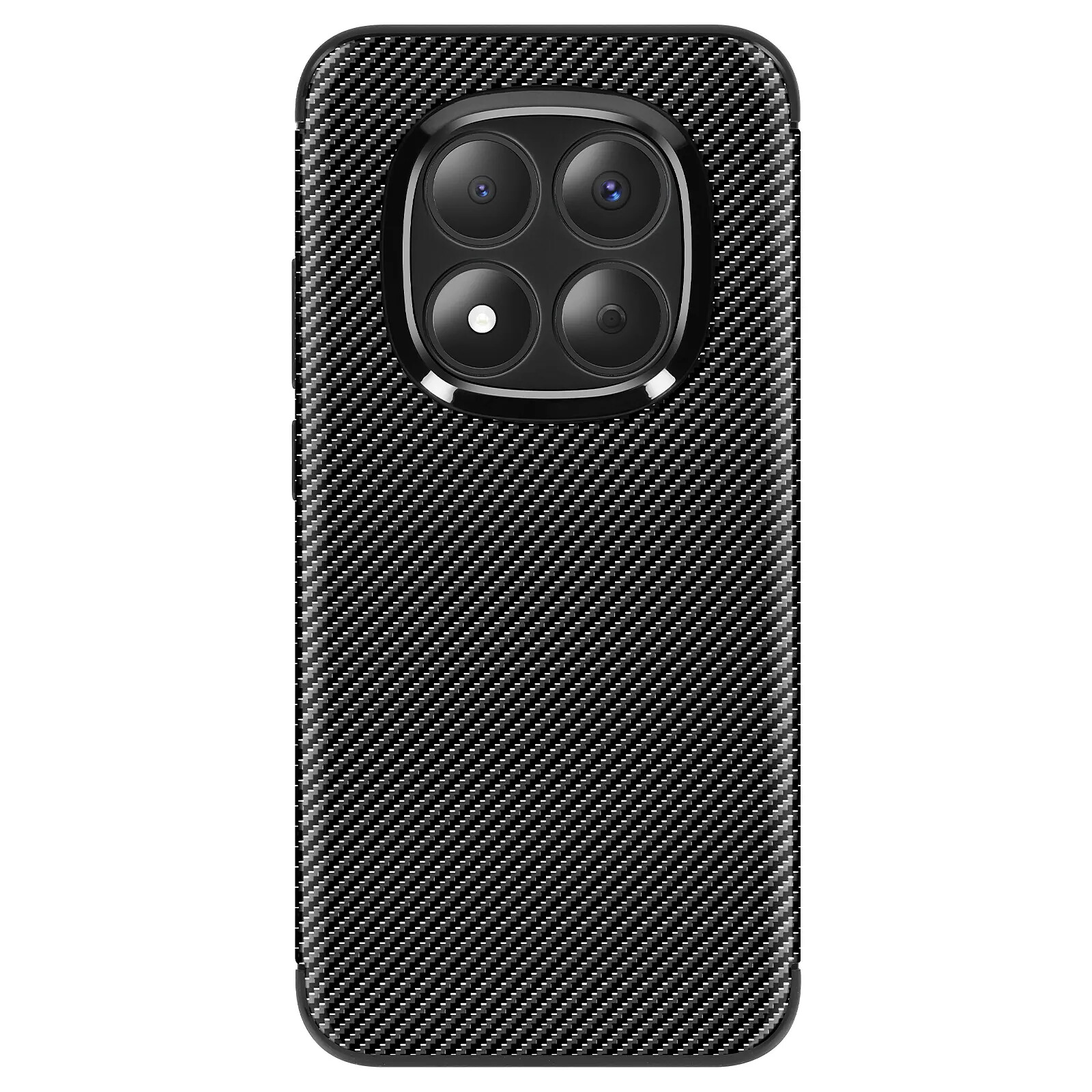 Avizar Coque pour Redmi Note 15 Pro 5G en Silicone Effet Carbone Antidérapante