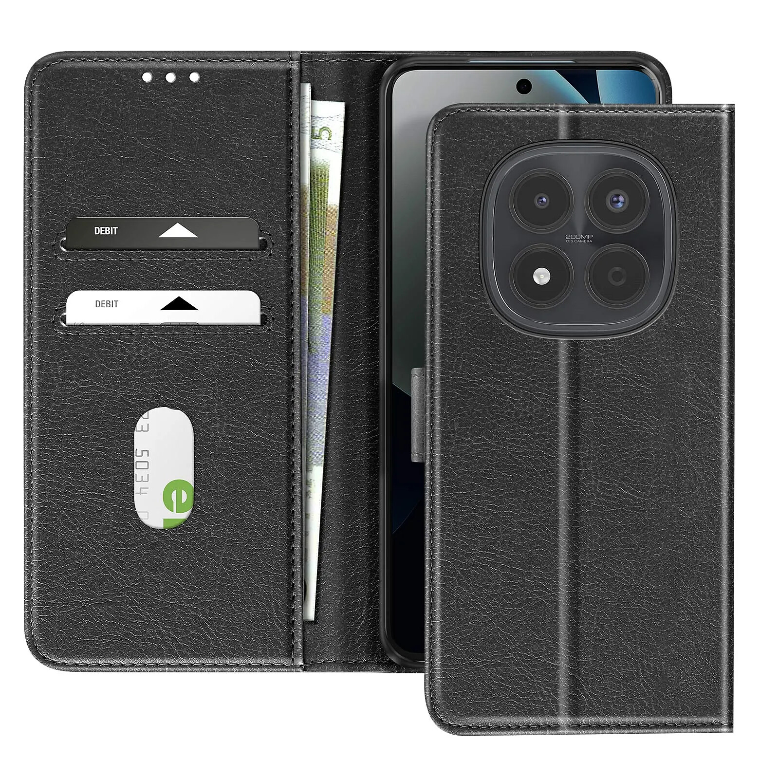 Avizar Étui Portefeuille Xiaomi Redmi Note 15 Pro 4G Série Chesterfield Fonction Stand