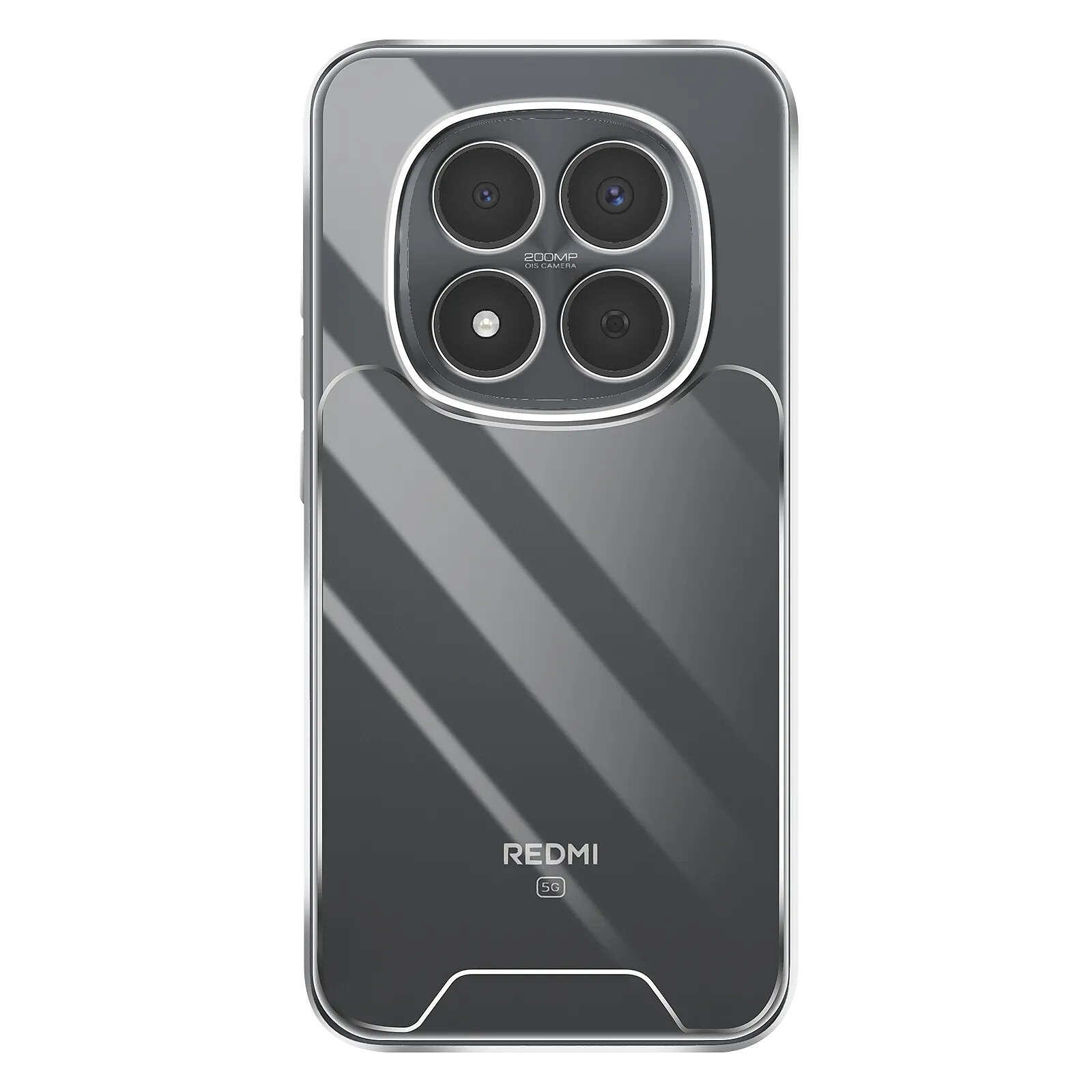 Enviro Coque pour Redmi Note 15 Pro 5G Dos Rigide Contour Souple et Angles Renforcés Transparent