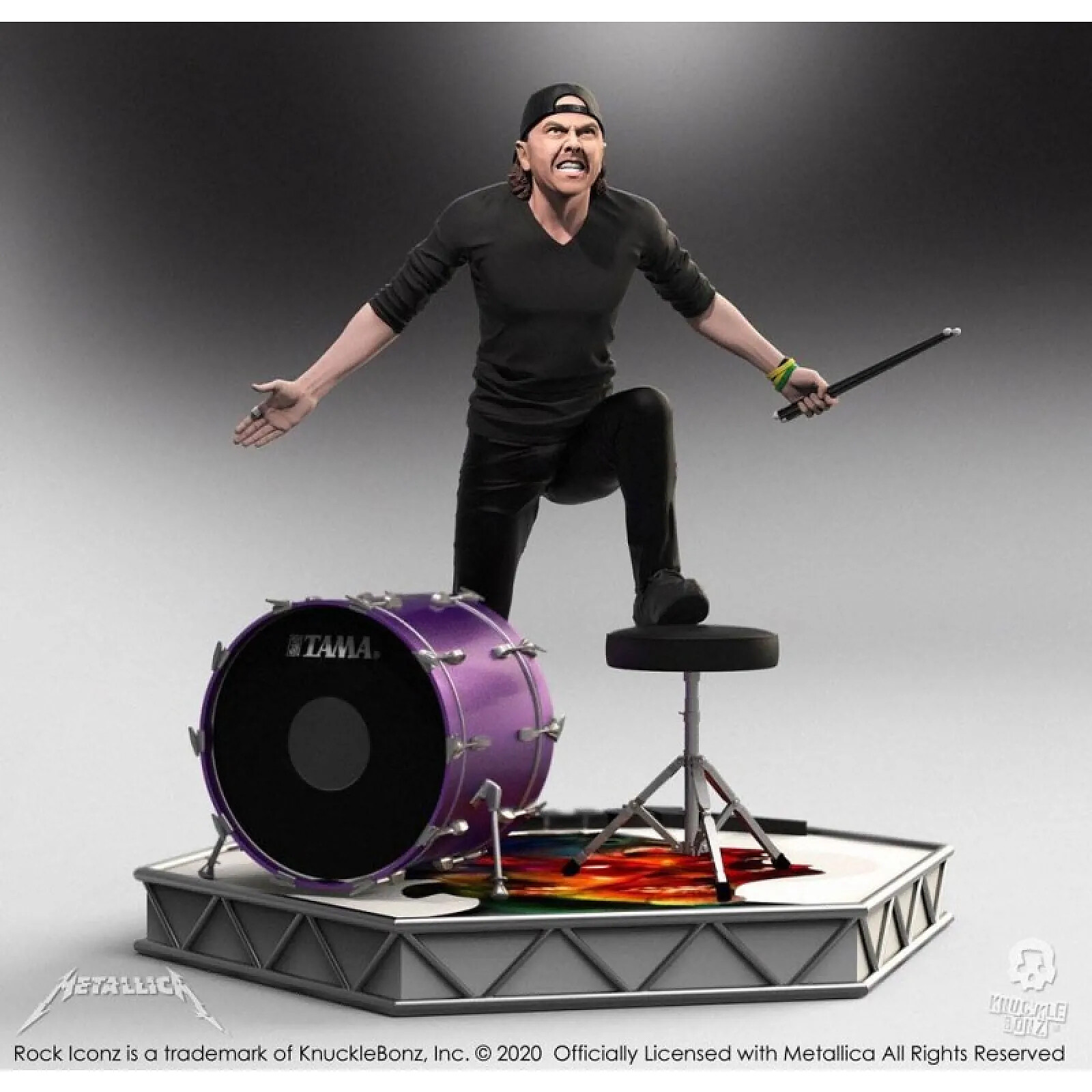 Metallica - Statuette Rock Iconz Lars Ulrich Limited Edition 22 cm ...