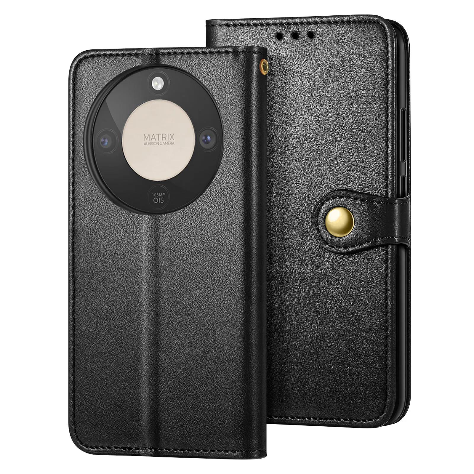 Avizar Étui Folio Portefeuille pour Honor Magic 8 Lite avec Dragonne et Porte-cartes