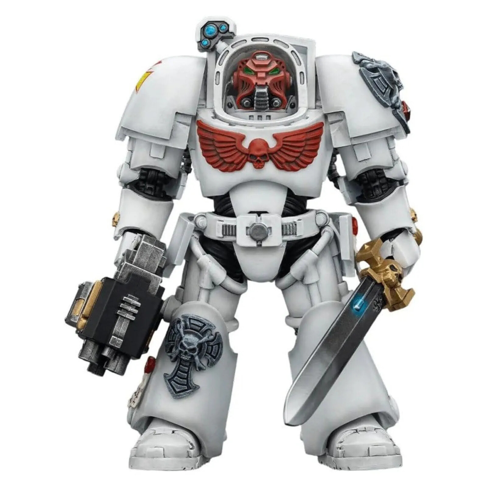 Warhammer 40k - Figurine White Scars Terminator 1 with Power Sword and Storm Bolter 14 cm