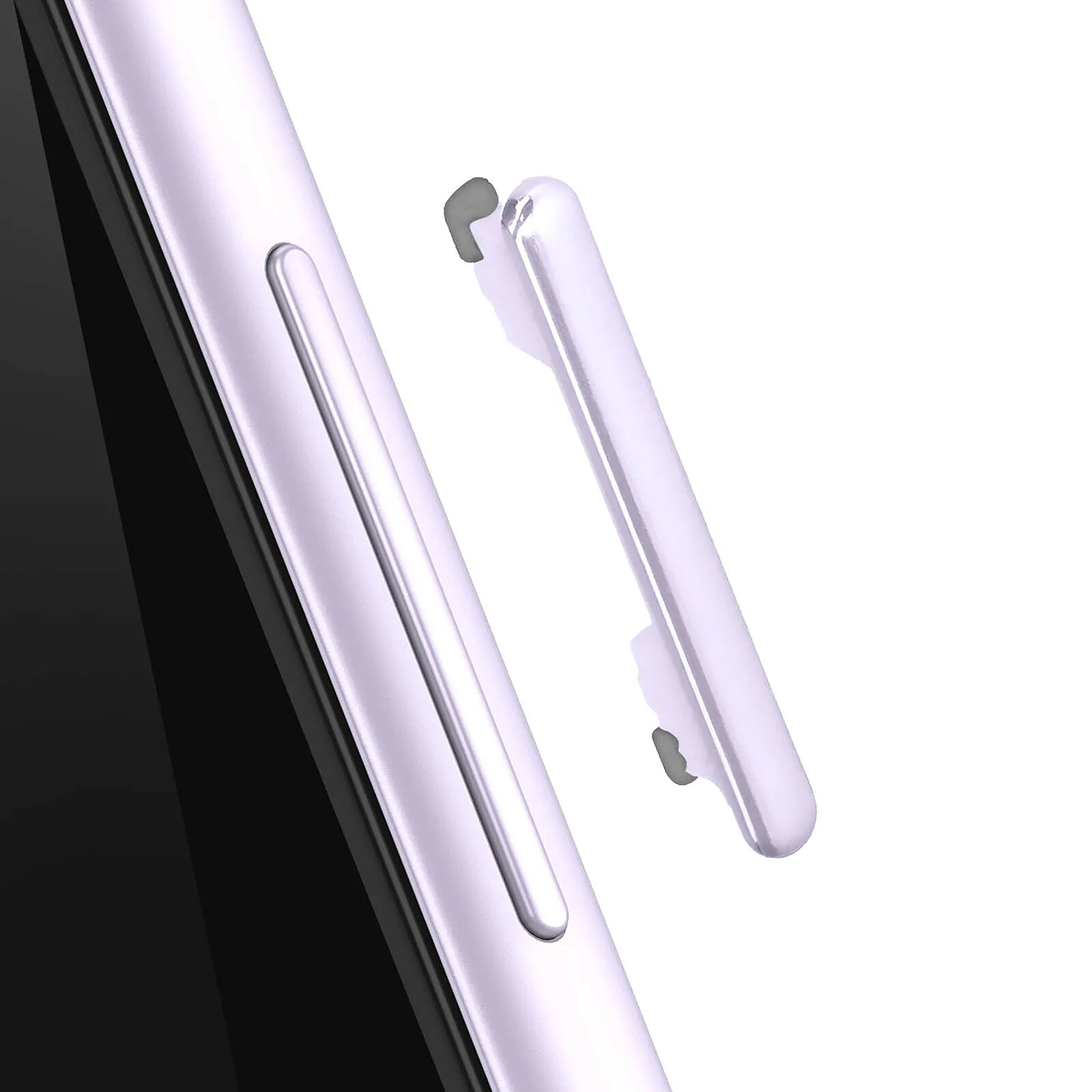 Samsung Bouton Volume de Remplacement pour Galaxy S21 FE Service Pack Lavande