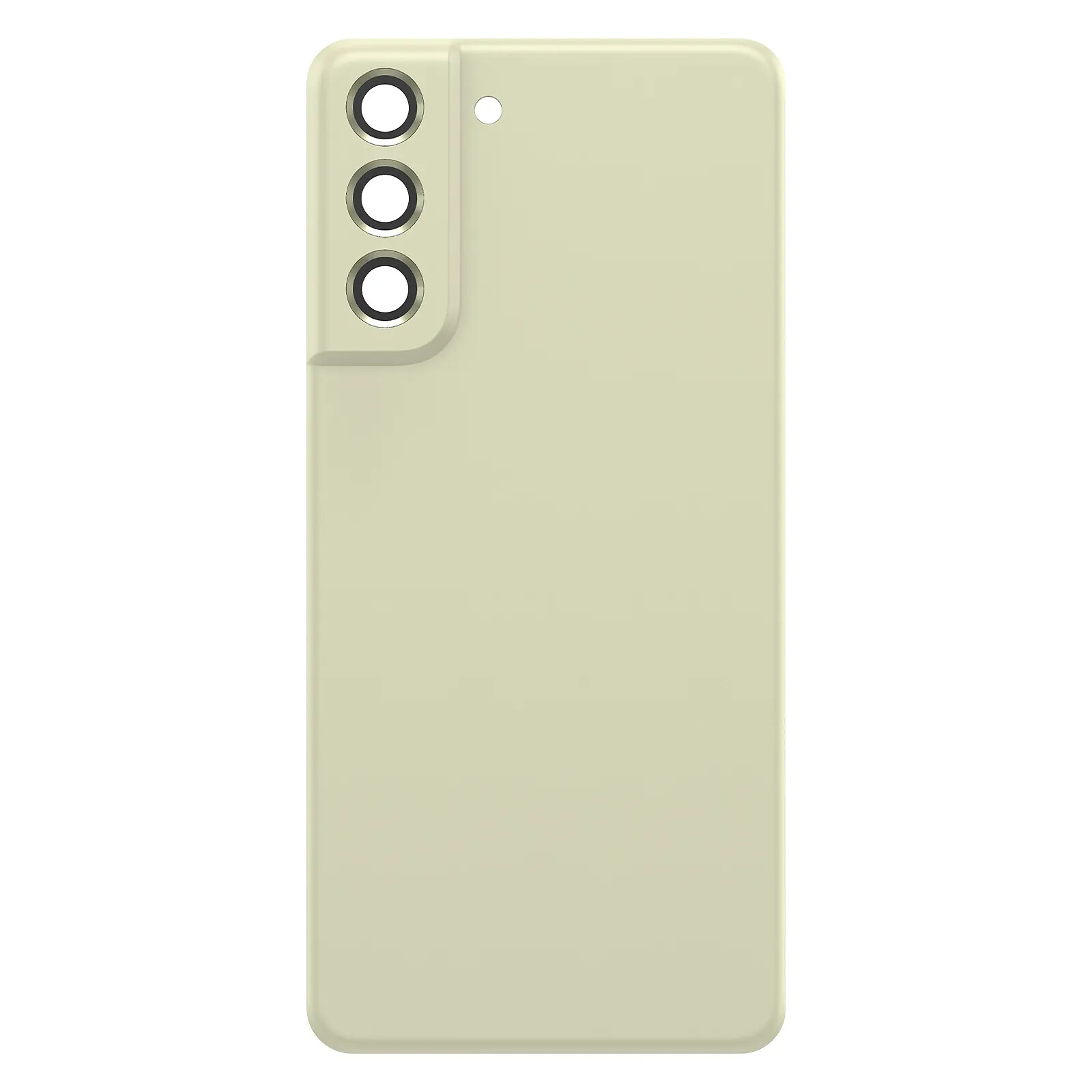Clappio Cache Batterie de Remplacement pour Galaxy S21 FE avec Découpes Module Caméra