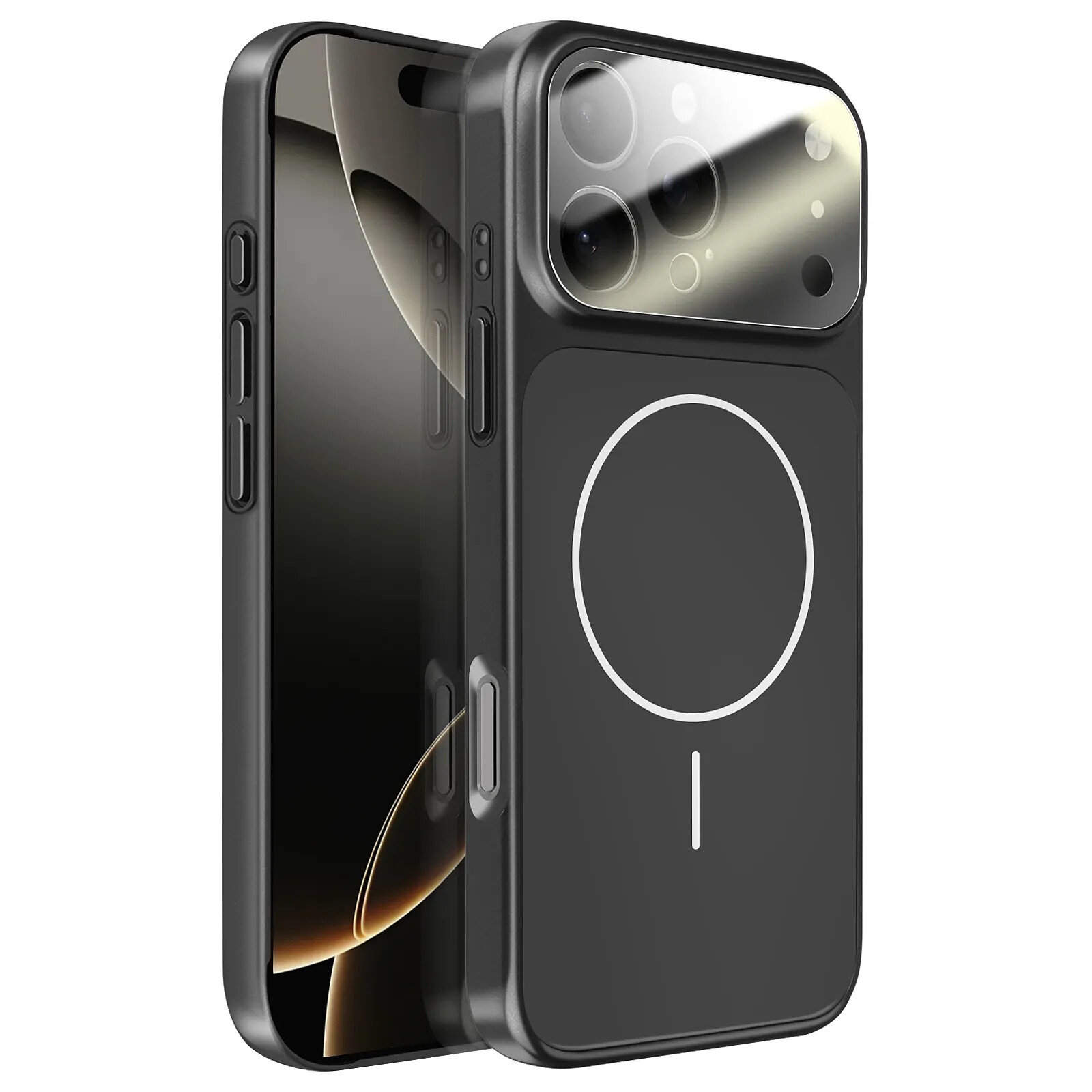 Avizar Coque MagSafe pour iPhone 16 Pro Rigide avec Verre Protection Caméra