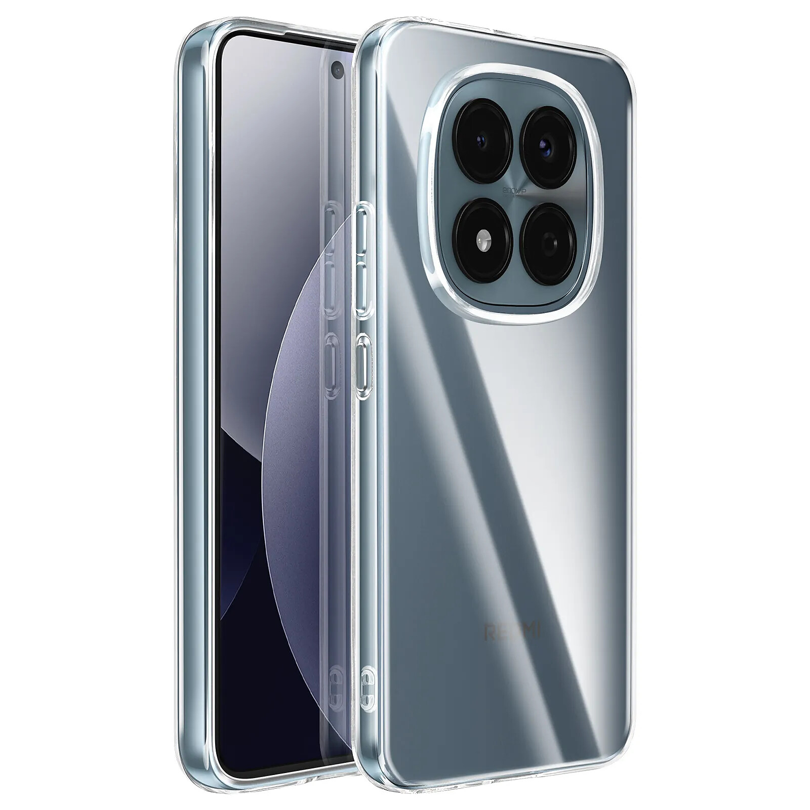 Mayaxess Coque pour Redmi Note 15 Pro 4G en Silicone Souple Antichocs Transparent