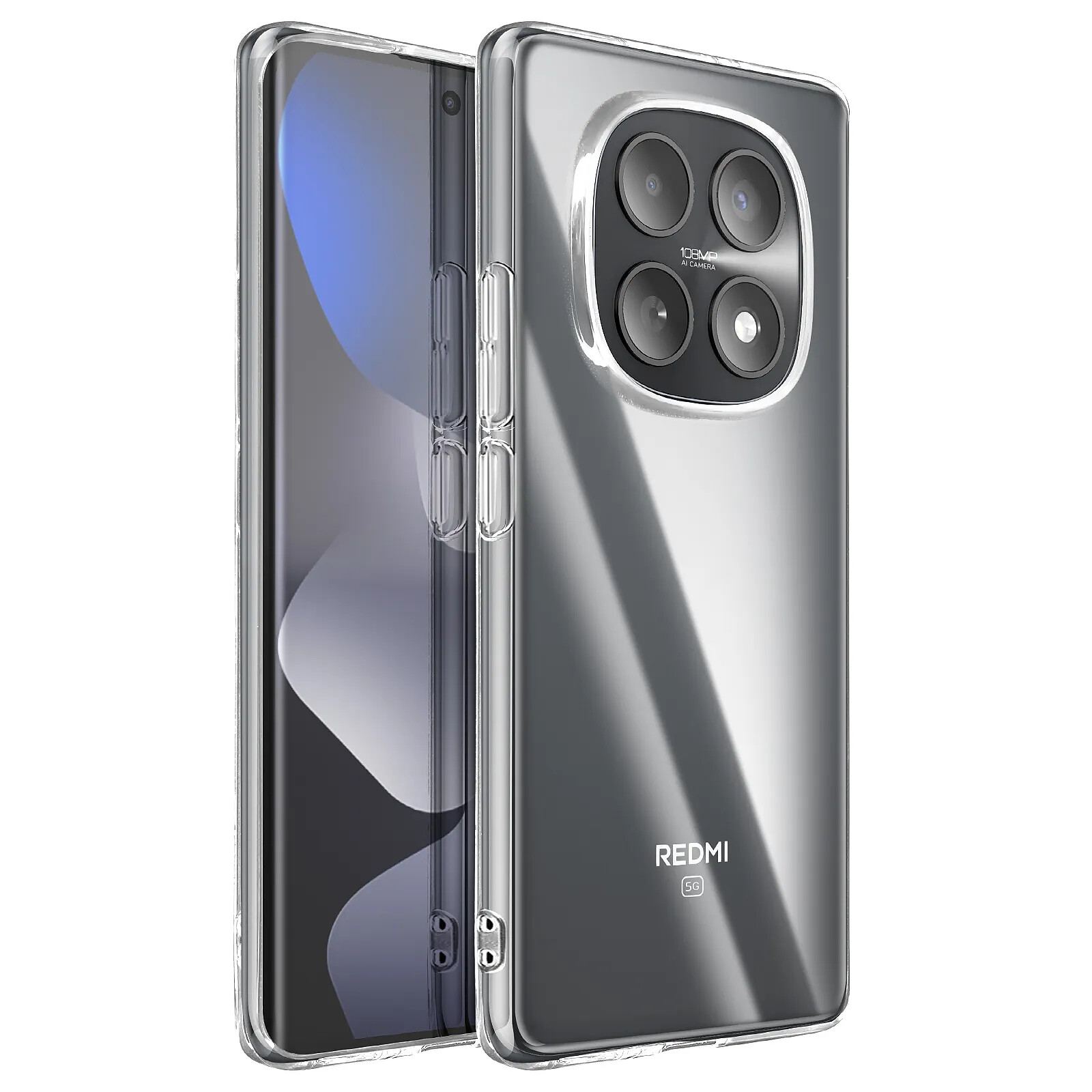 Mayaxess Coque pour Redmi Note 15 Protection Souple en Silicone Transparent