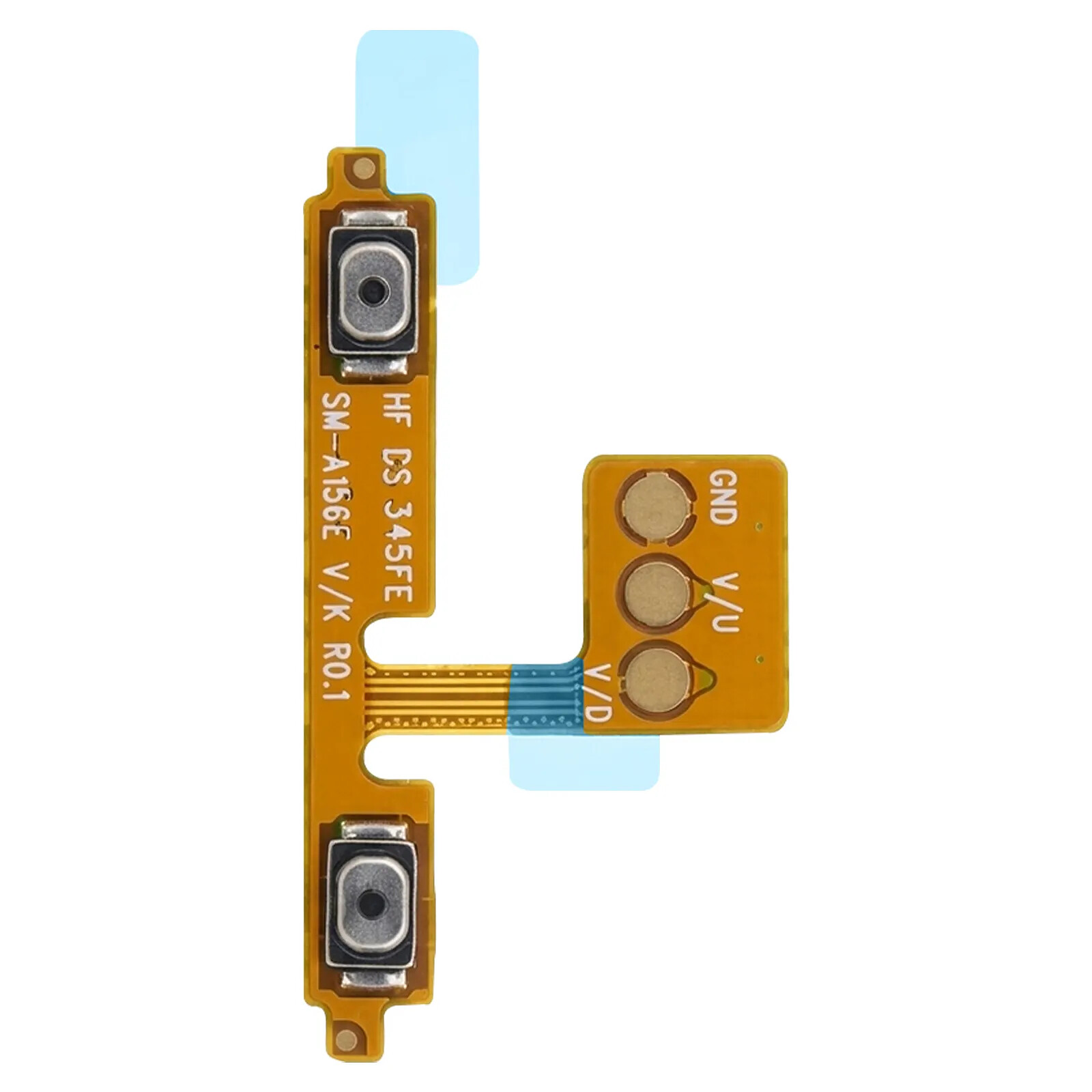Samsung Nappe Bouton Volume de Remplacement pour Galaxy A15 / M15 5G Service Pack Dorée