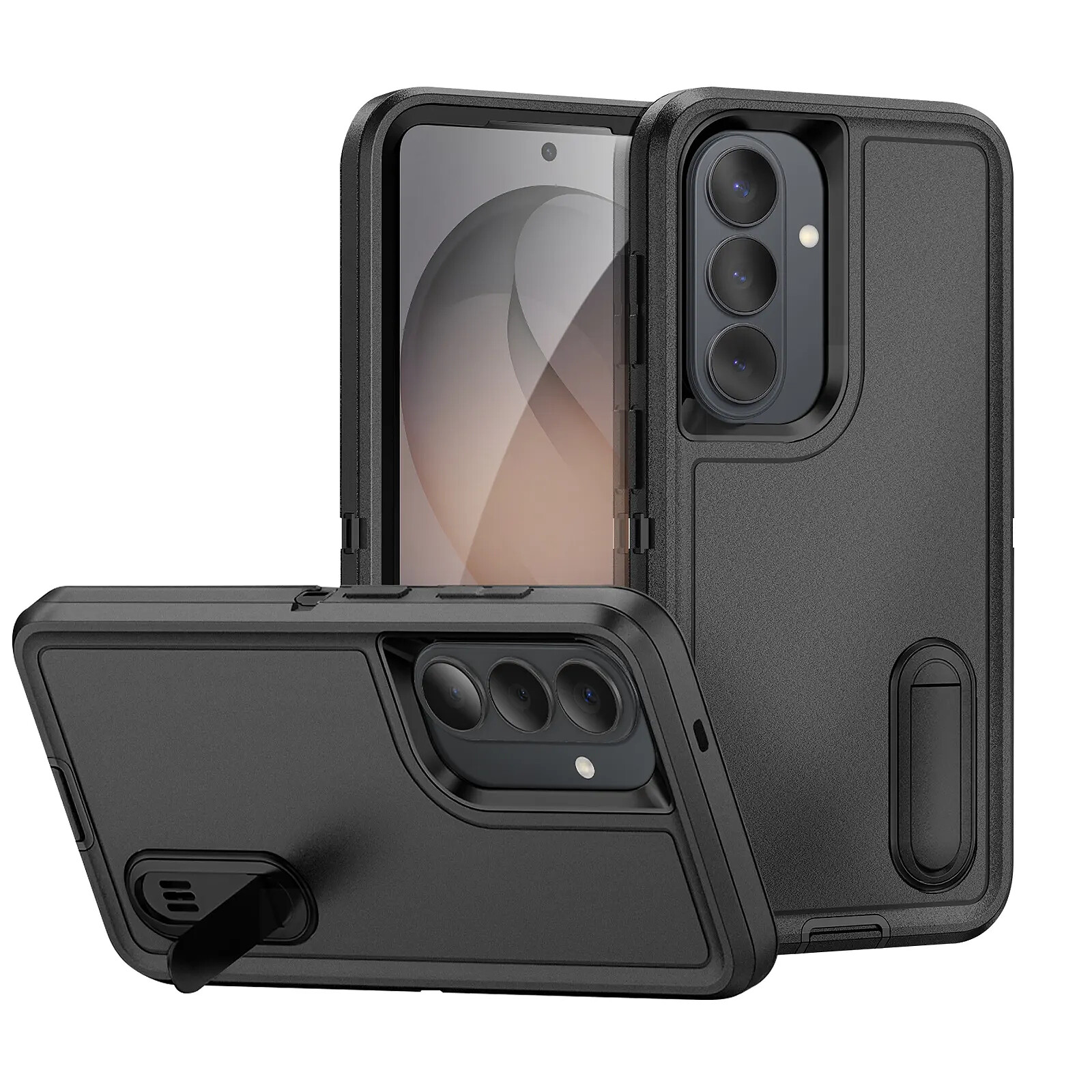 Avizar Coque Renforcée pour Galaxy S26 Plus Tri-matière avec Béquille Intégrée
