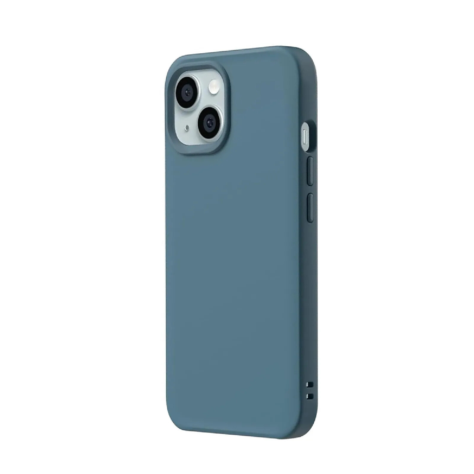Rhinoshield Coque pour iPhone 15 Plus Modèle SolidX Compatible Recharge Sans Fil Bleu