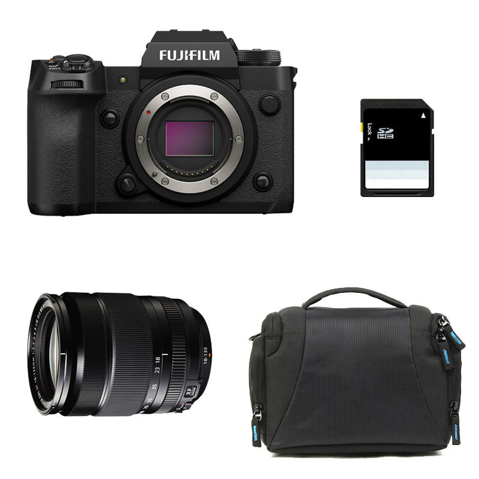 FUJIFILM X-H2 + 18-135 + Sac + Carte SD 8 Go