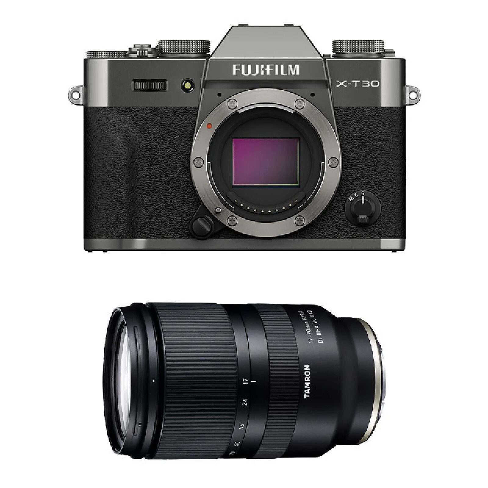 FUJIFILM X-T30 III ANTHRACITE + Objectif TAMRON 17-70mm F/2.8 Di III-A VC RXD