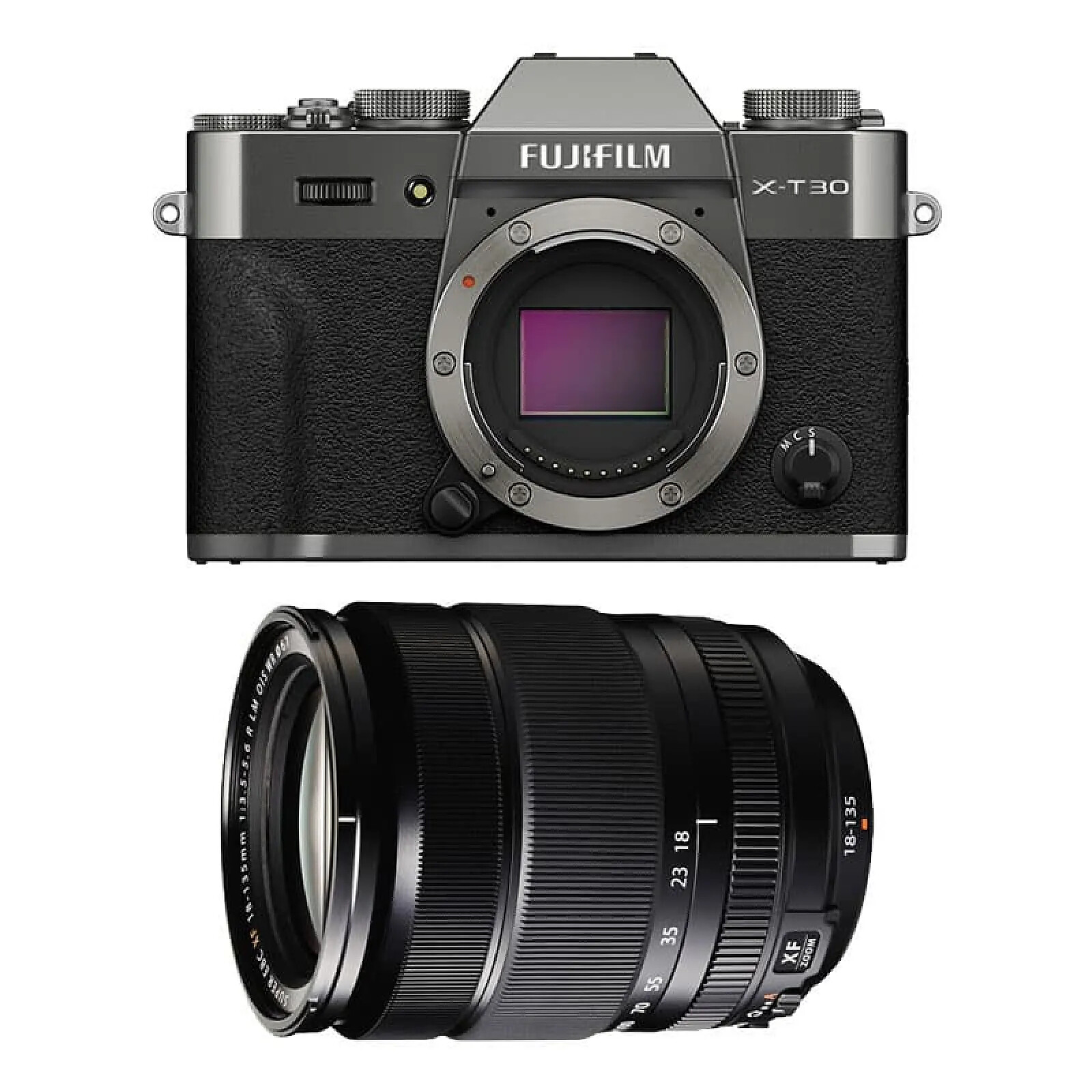 FUJIFILM X-T30 III ANTHRACITE + Objectif 18-135mm f/3.5-5.6 OIS WR Noir