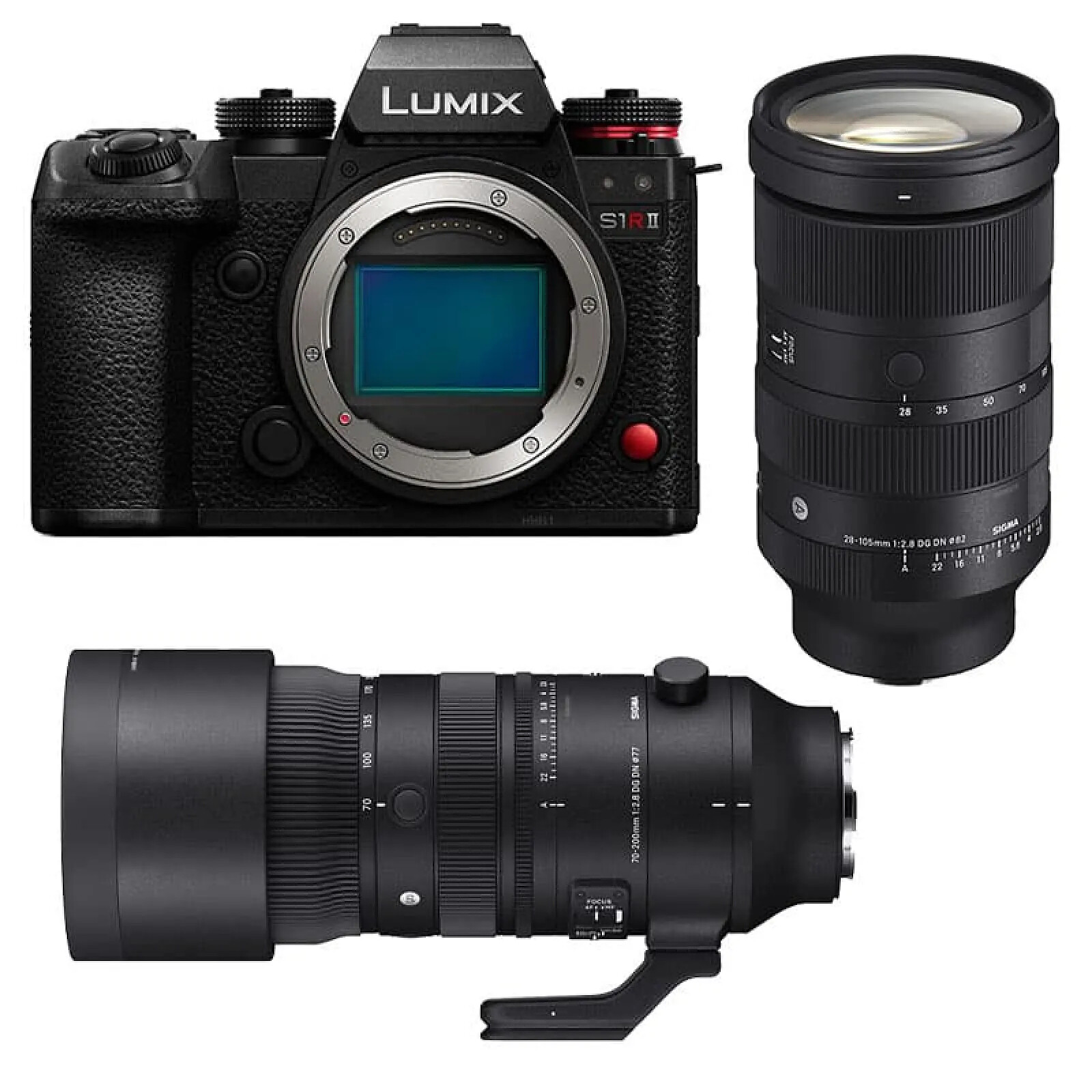 PANASONIC Lumix S1R II + Objectif Sigma 24-70mm f/2.8 DG DN II Art + Sigma 70-200mm f/2.8 DG DN OS SPORT