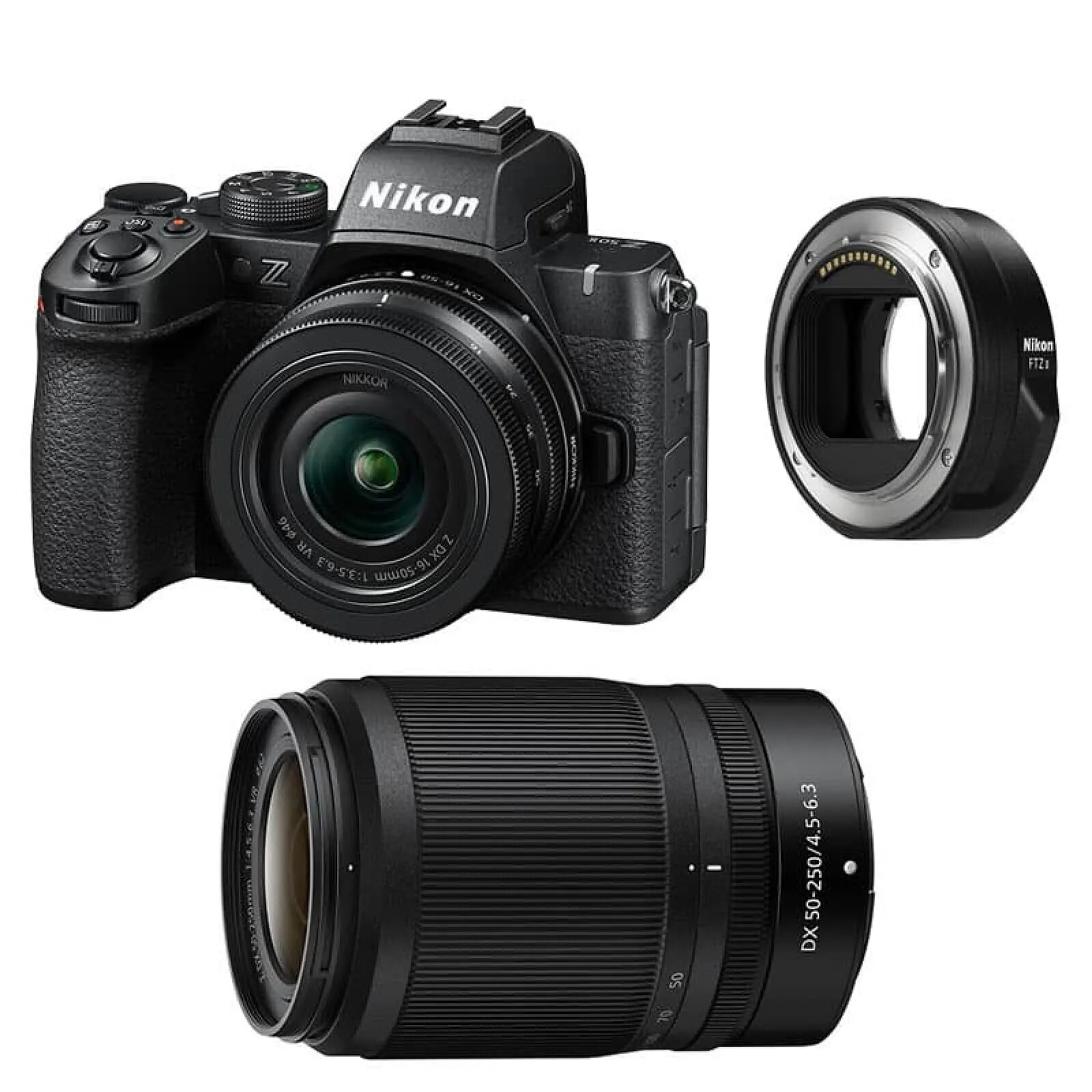 NIKON Z50 II + Z 16-50 + Z 50-250 + Adaptateur FTZ II