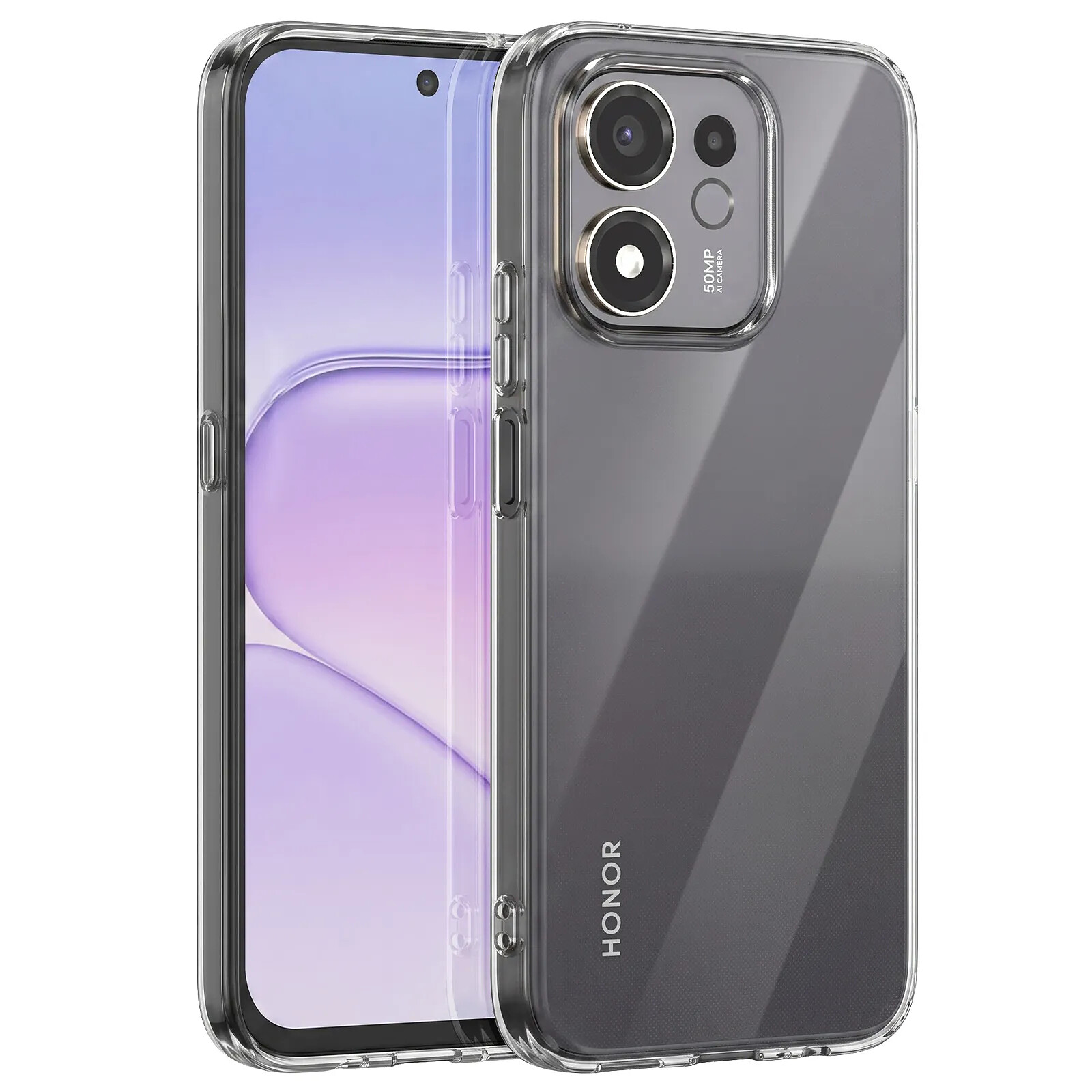 Mayaxess Coque pour Honor 600 Smart en Silicone Gel Souple Protection Antichoc Transparent