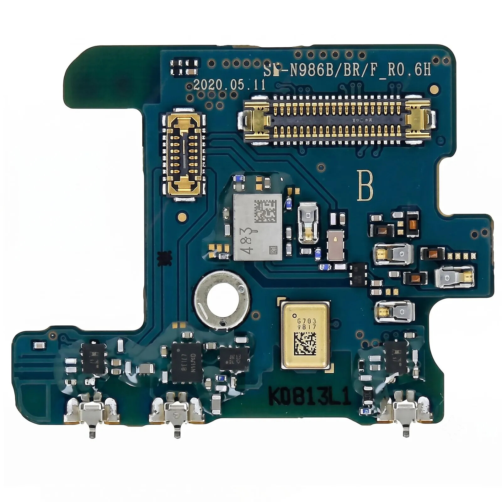 Clappio Carte Fille Microphone Inférieur pour Samsung Galaxy Note 20 Ultra