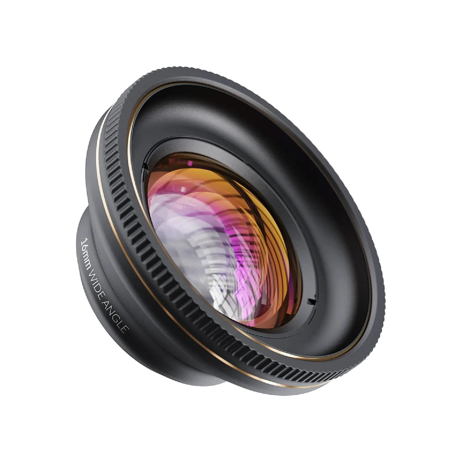 ShiftCam Objectif Caméra pour iPhone 12 / 12 Plus Ultra Grand Angle 16mm Noir / Or