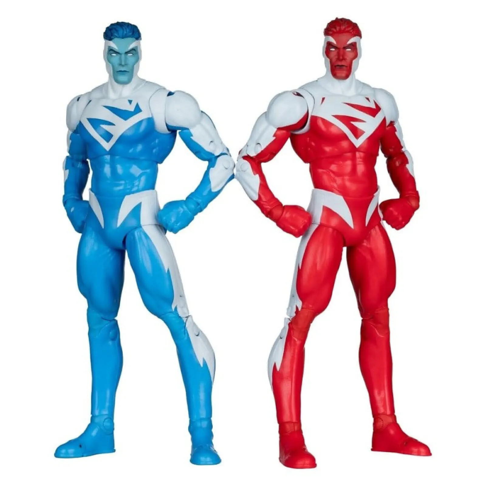 DC Multiverse - Pack 2 figurines Superman Blue vs. Superman Red (Gold Label) 18 cm