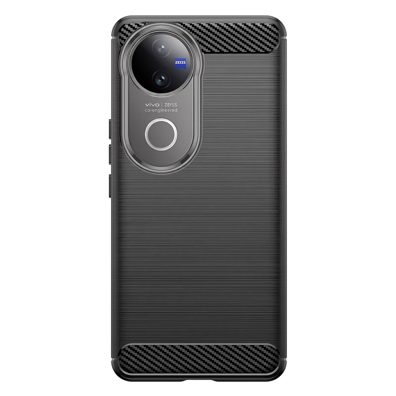 Avizar Coque pour Vivo V50 5G Effet Métal Brossé avec Contour Caméra