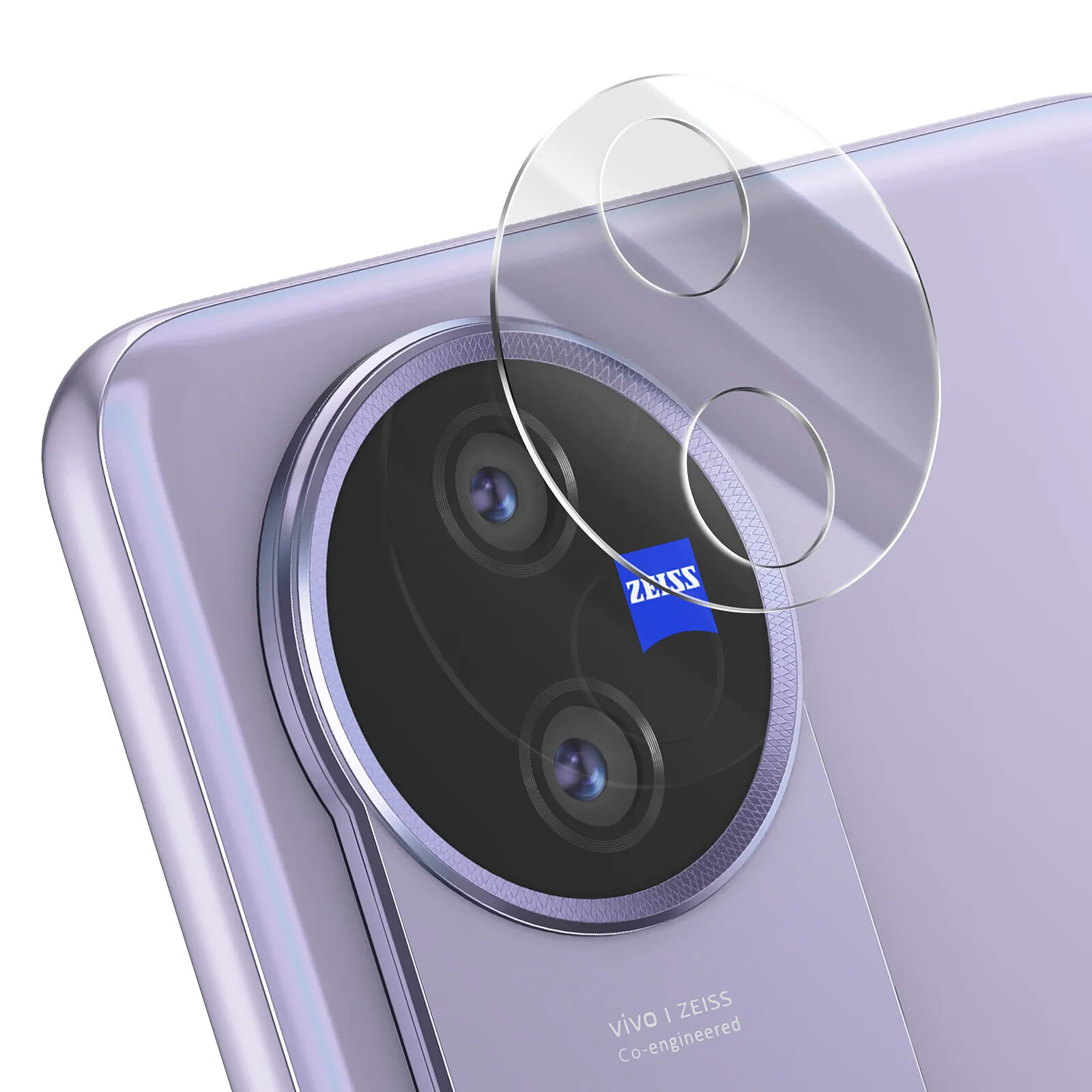 Avizar Protection Caméra pour Vivo V50 en Verre Trempé Anti-rayures