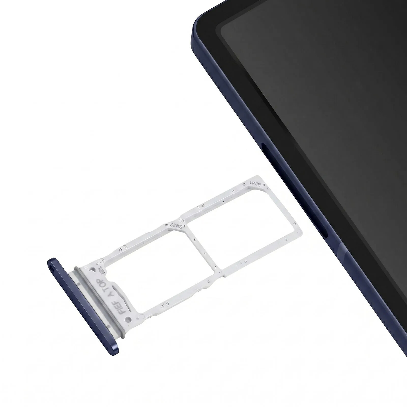 Samsung Tiroir Carte SIM pour Galaxy Z Fold 6 Emplacement Dual Nano SIM Service Pack Bleu nuit