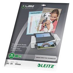 Leitz Pochettes iLAM UDT A3 80µ x 25