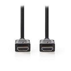Nedis Câble HDMI haute vitesse avec Ethernet Noir (1 mètre)