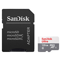 SanDisk Ultra microSDXC 128 Go + adaptateur SD