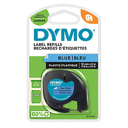 DYMO LetraTAG Ruban d'étiquettes Noir sur Bleu