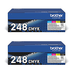 Brother TN-248VAL (Cyan, Magenta, Jaune, Noir) x 2