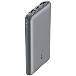 Belkin Batterie externe 10K Boost Charge avec câble USB-A vers USB-C (Gris)