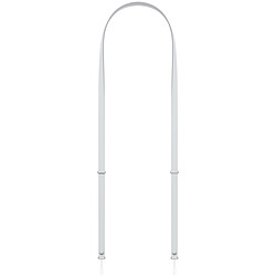Apple Crossbody Strap Gris Clair