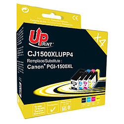 UPrint pack de 4 cartouches compatibles Canon PGI-1500XL (C/M/Y/BK)
