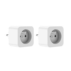 Woox - Prise intelligente FR Type E avec surveillance de l'énergie - R6128-2Pack