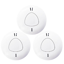 Daewoo - Pack de 3 détecteurs de fumée connectés WSD301 compatibles avec les alarmes Touch AM301, Touch XL AM302 et Vigilia