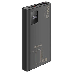 OBAL:ME Powerbank 10000mAh EnergyPulse 2 USB-A / USB-C PD 22.5W avec Affichage Numérique Noir