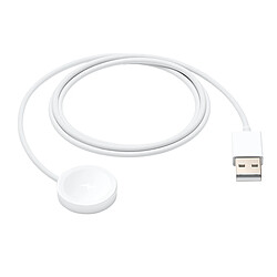 Hoko Chargeur Magnétique pour Apple Watch avec Câble USB 60cm Blanc