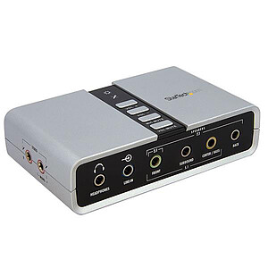 StarTech com Carte son Adaptateur audio USB 7 1 avec audio numerique SPDIF
