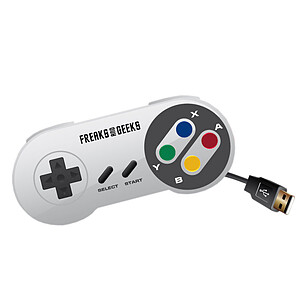 Manette USB pour retrogaming Blanche Nintendo Super NES