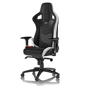 Noblechairs Epic Cuir Black White