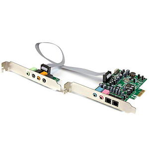 StarTech com Carte son PCI Express 7 1 canaux pour son surround
