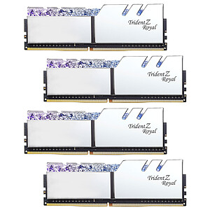 G Skill Trident Z Royal 32 Go 4x8Go DDR4 3200 MHz CL14 Silver
