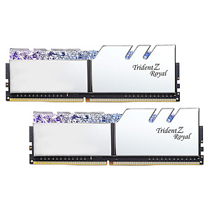 G Skill Trident Z Royal 16 Go 2x8Go DDR4 5333 MHz CL22 Silver
