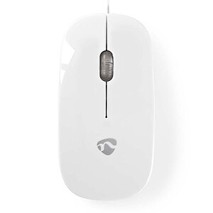 Nedis Wired Optical Mouse White
