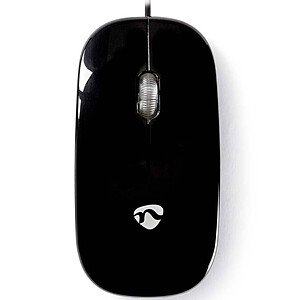 Nedis Wired Optical Mouse Black