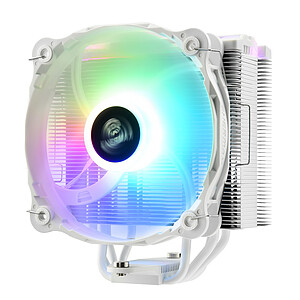 Ventirad AEROCOOL Cylon 4 blanc pwm argb RGB INTEL AMD